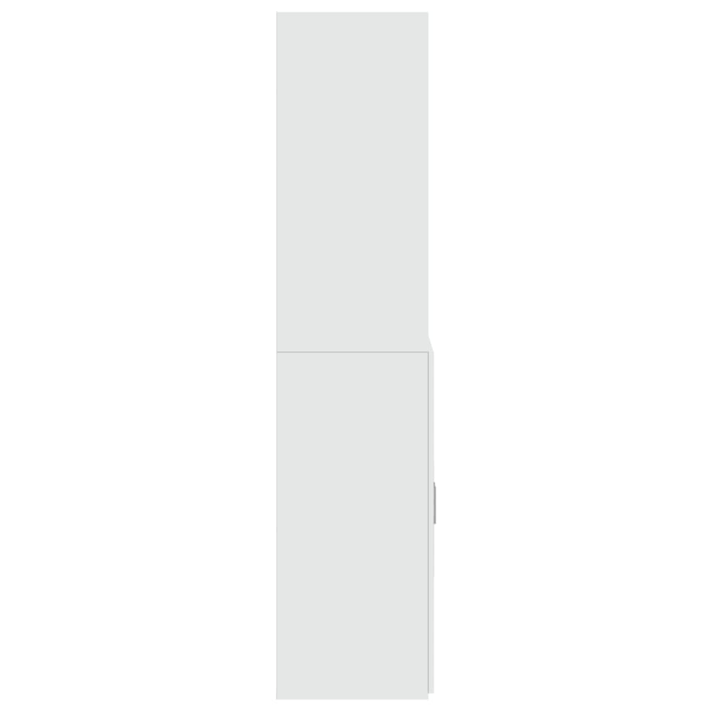 Highboard White 80x42,5x185 cm Engineered Wood