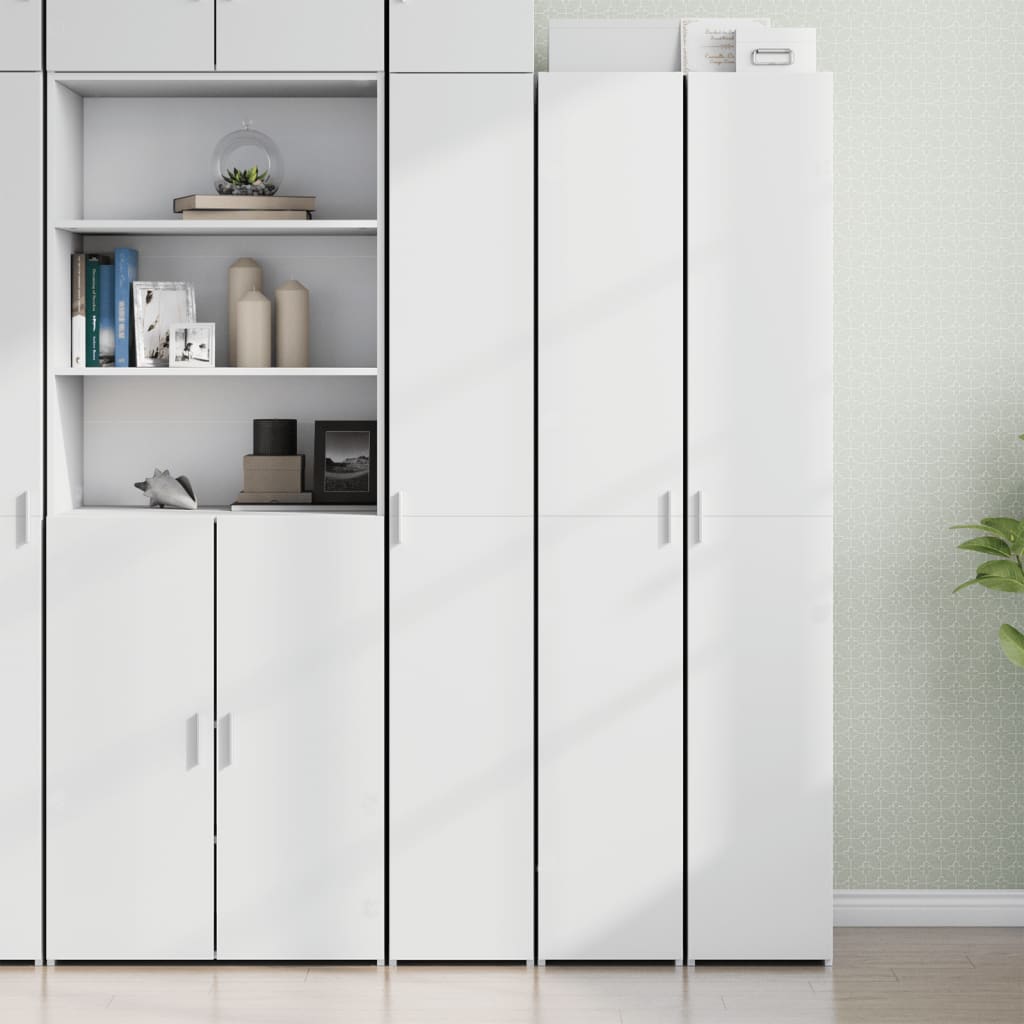 Highboard White 30x42,5x185 cm Engineered Wood