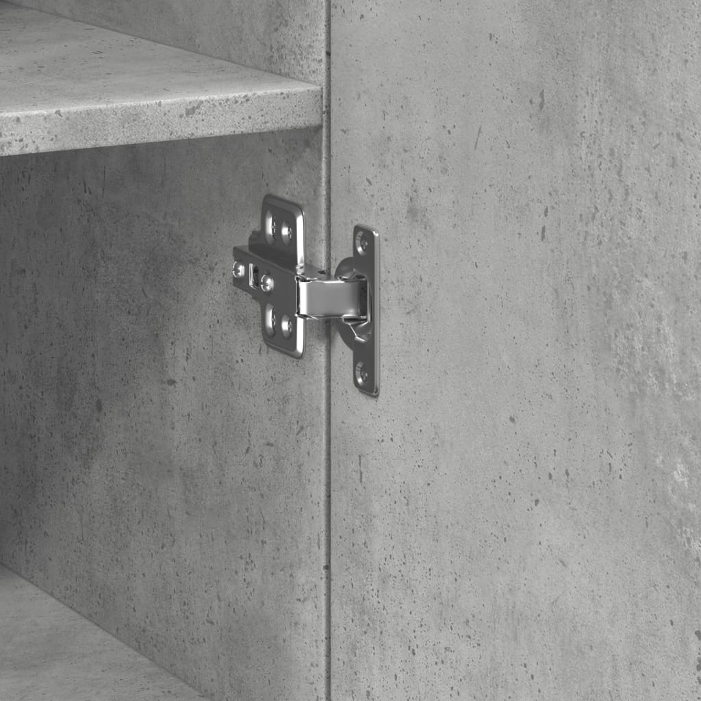 Highboard Concrete Grey 30x42,5x185 cm Engineered Wood