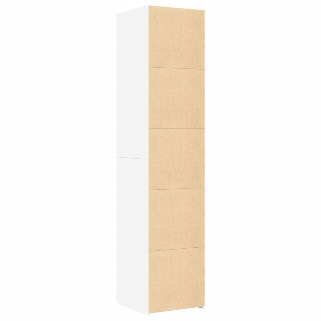 Highboard White 40x42,5x185 cm Engineered Wood