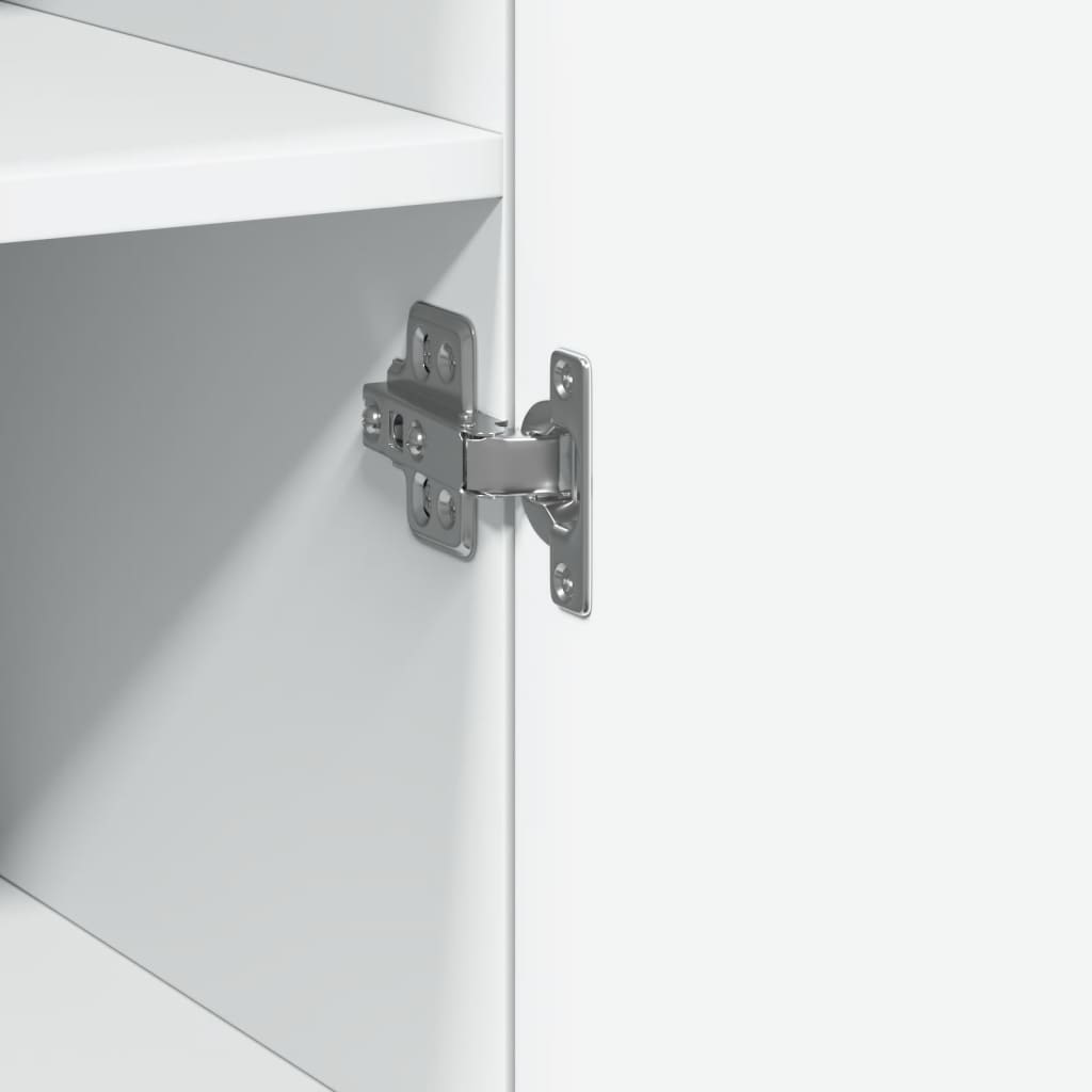 Highboard White 40x42,5x185 cm Engineered Wood