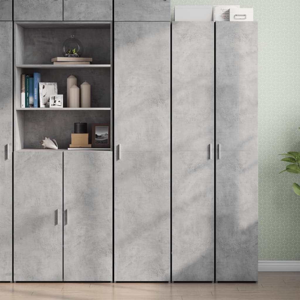 Highboard Concrete Grey 40x42,5x185 cm Engineered Wood
