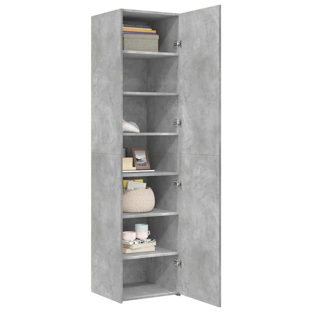 Highboard Concrete Grey 45x42,5x185 cm Engineered Wood
