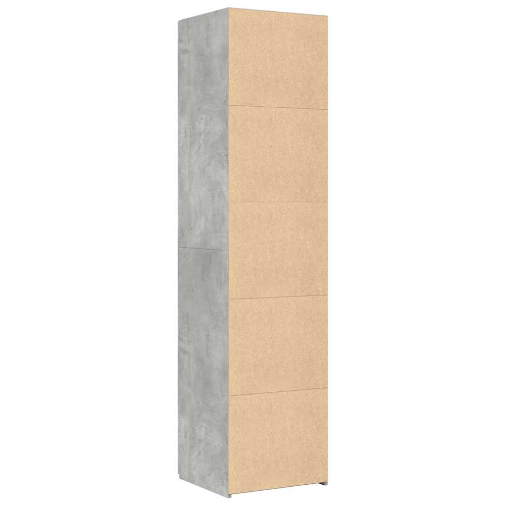 Highboard Concrete Grey 45x42,5x185 cm Engineered Wood