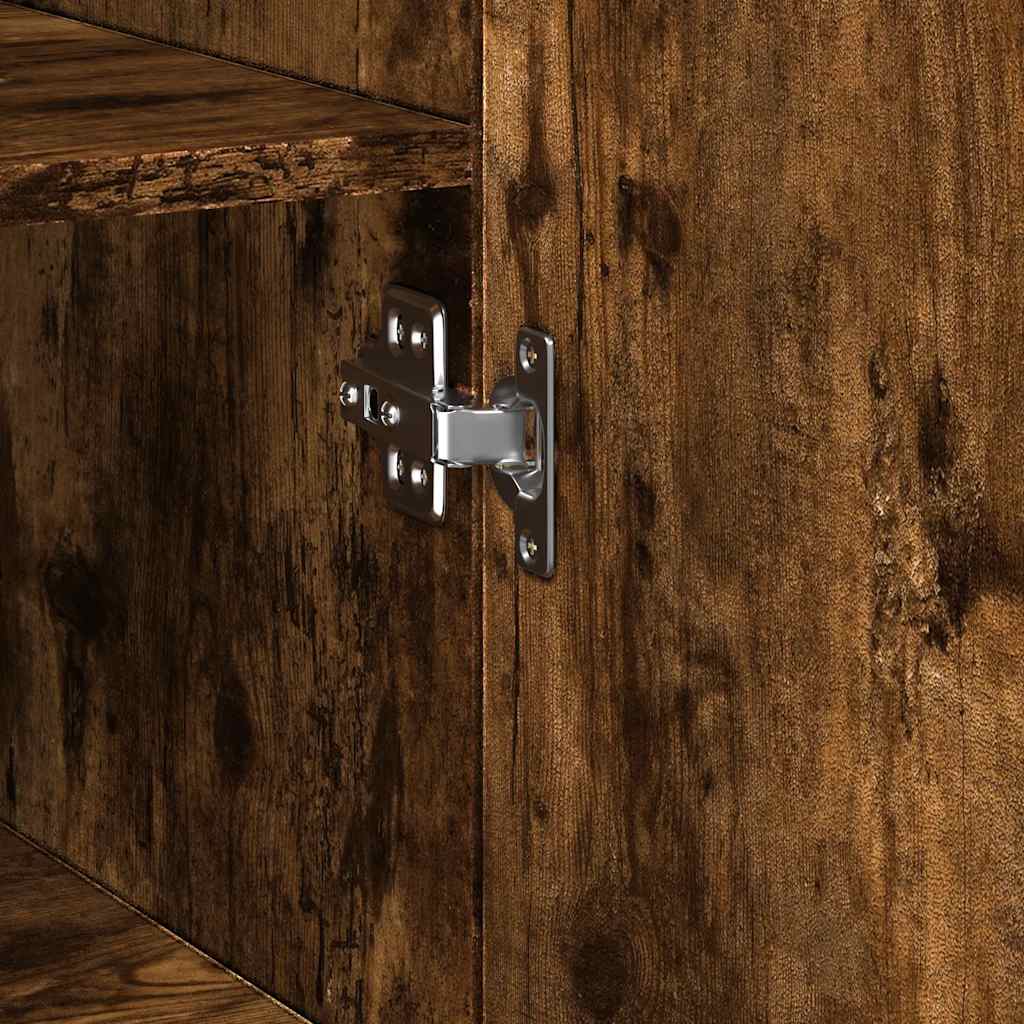 Highboard Smoked Oak 45x42,5x185 cm Engineered Wood