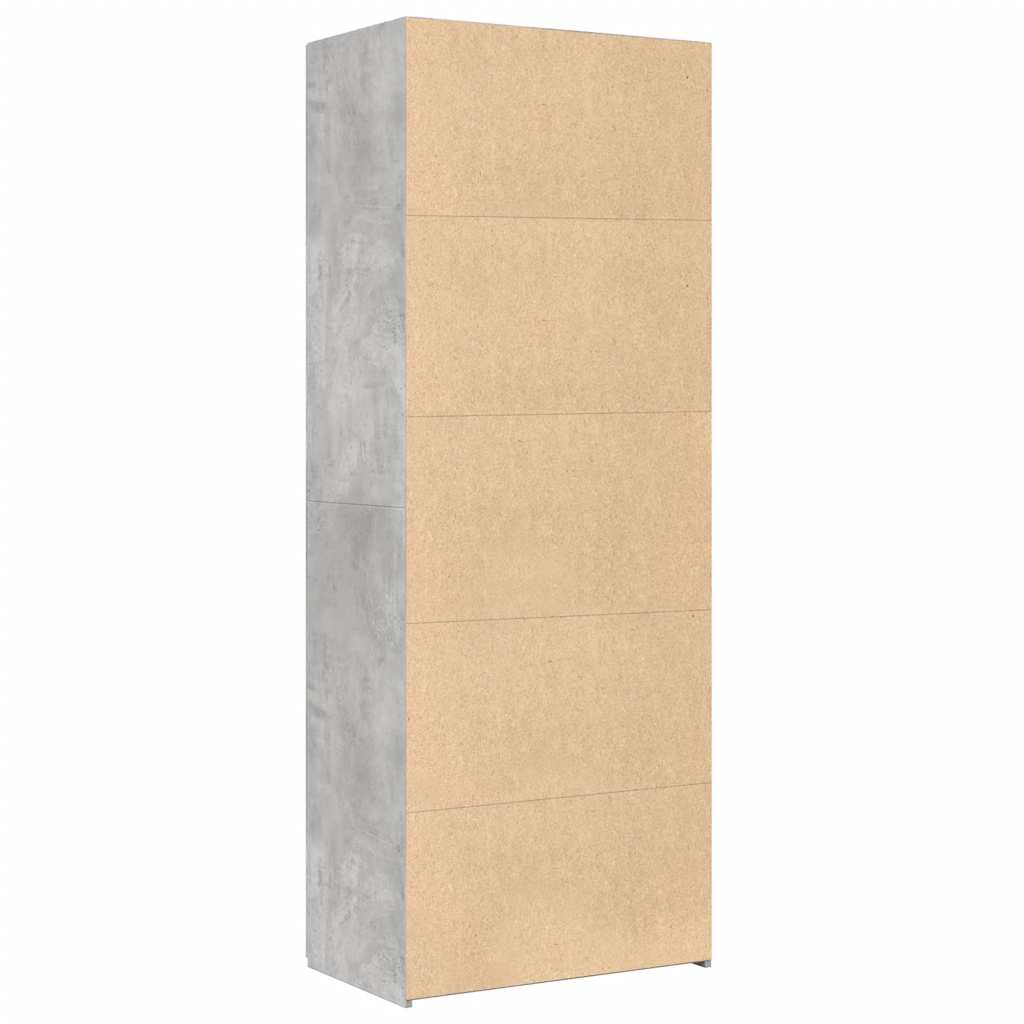 Highboard Concrete Grey 70x42,5x185 cm Engineered Wood