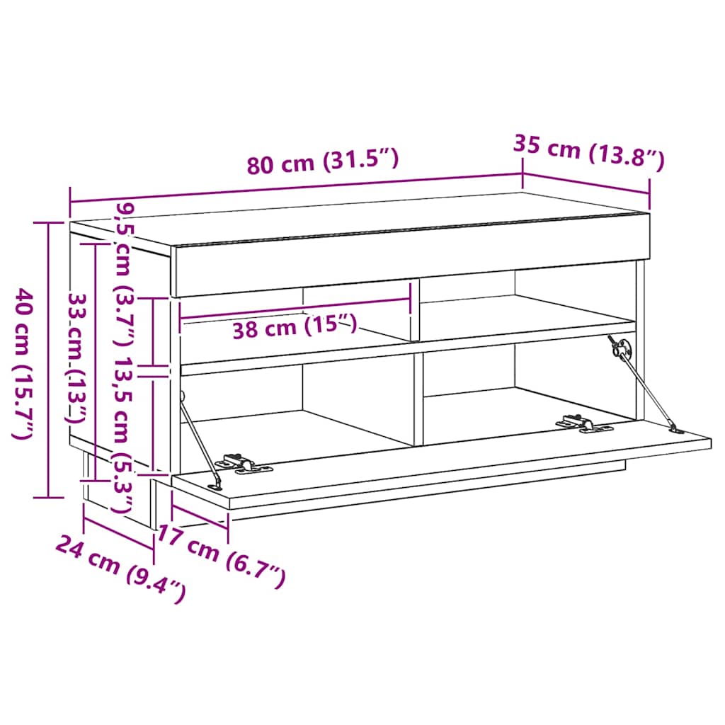 Highboard Concrete Grey 70x42,5x185 cm Engineered Wood
