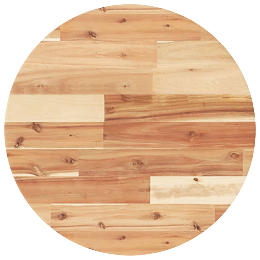 Table Top Round Ø50x2 cm Solid Wood Acacia