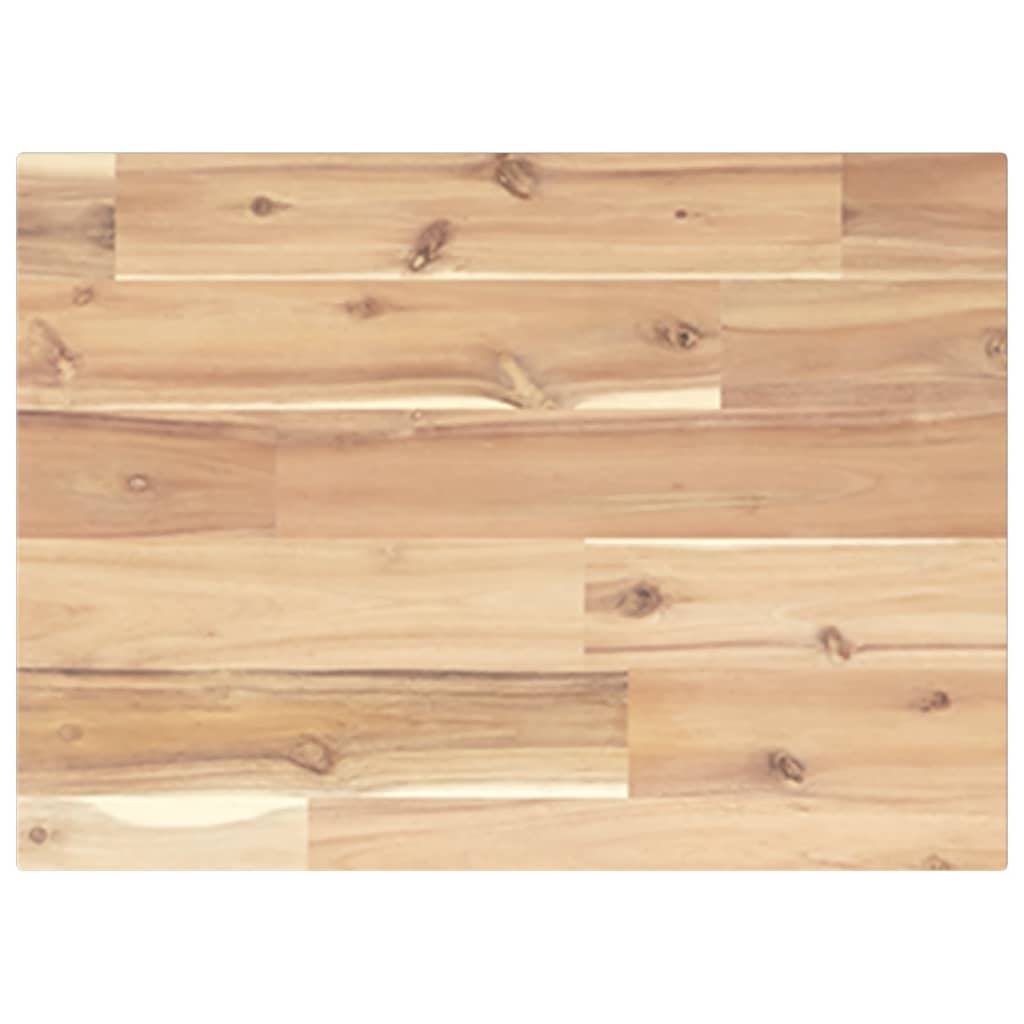 Table Top 40x30x2 cm Rectangular Solid Wood Acacia