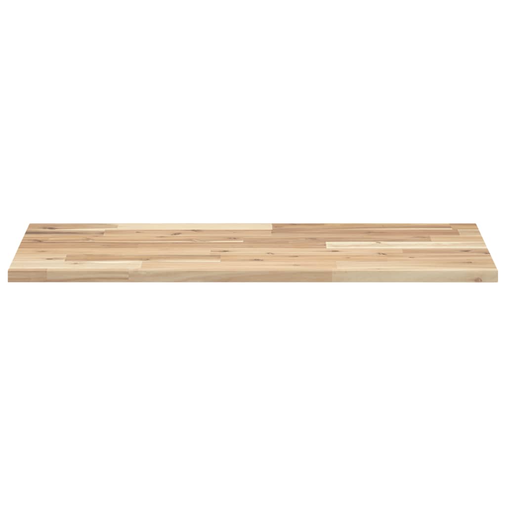 Table Top 80x40x2 cm Rectangular Solid Wood Acacia