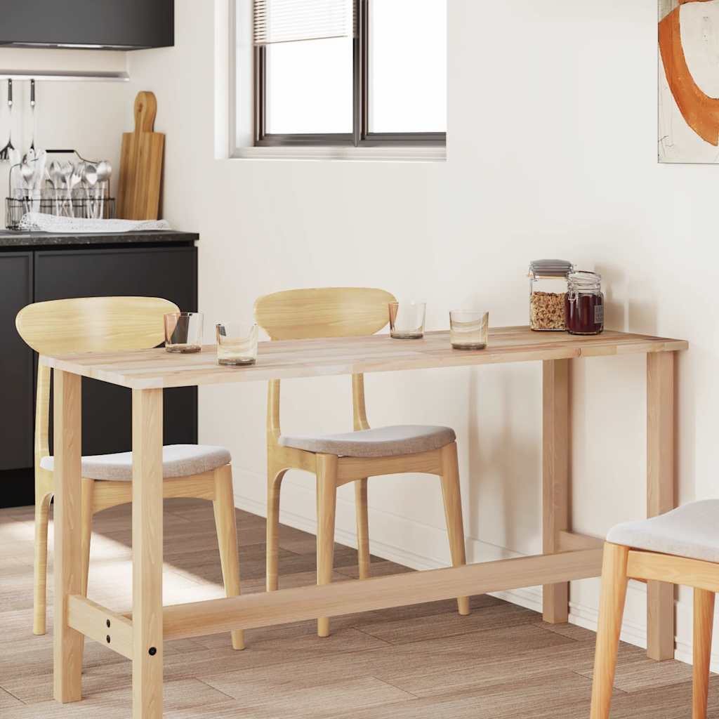 Table Top Rectangular 140x60x2 cm Solid Wood Acacia