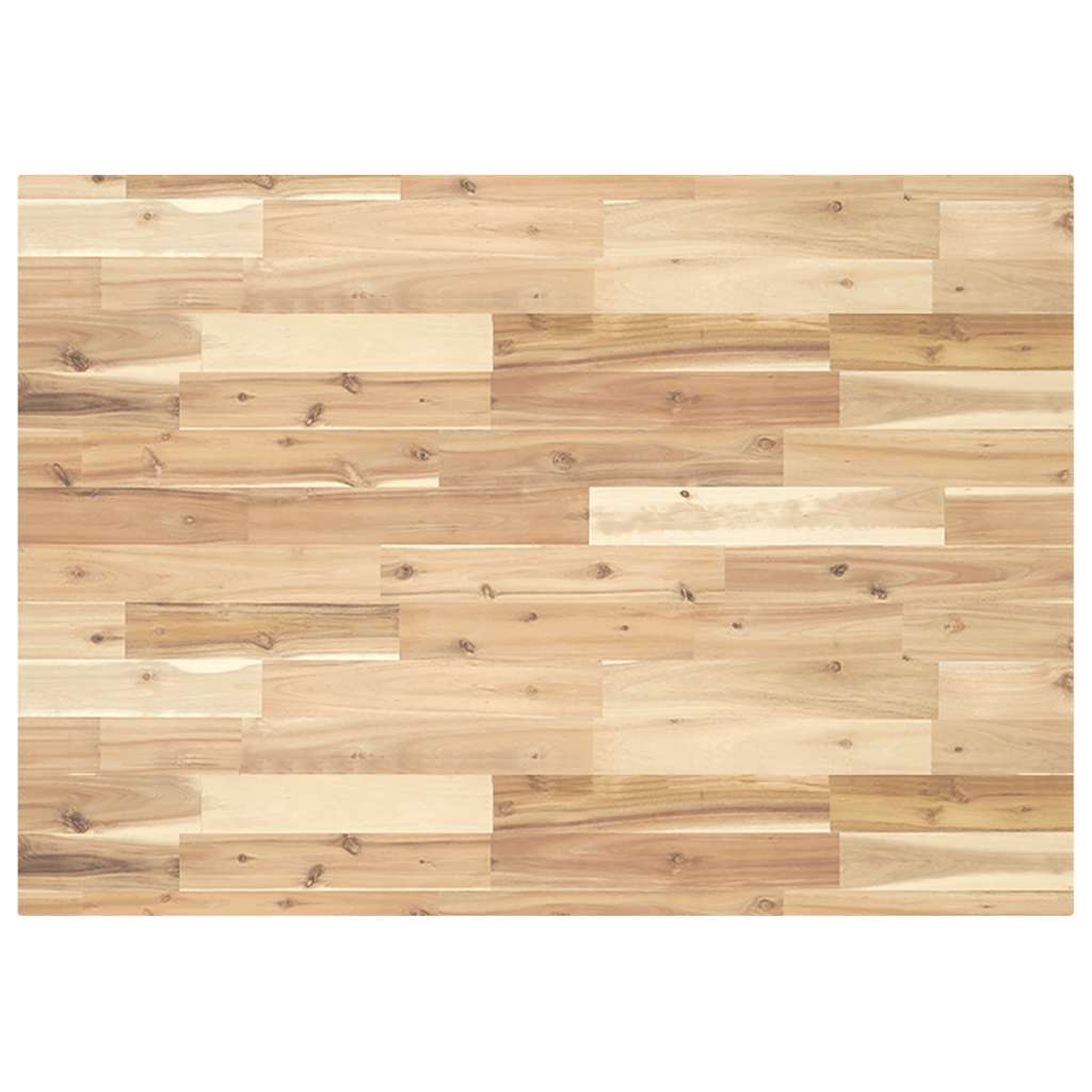 Table Top Rectangular 100x70x4 cm Solid Wood Acacia