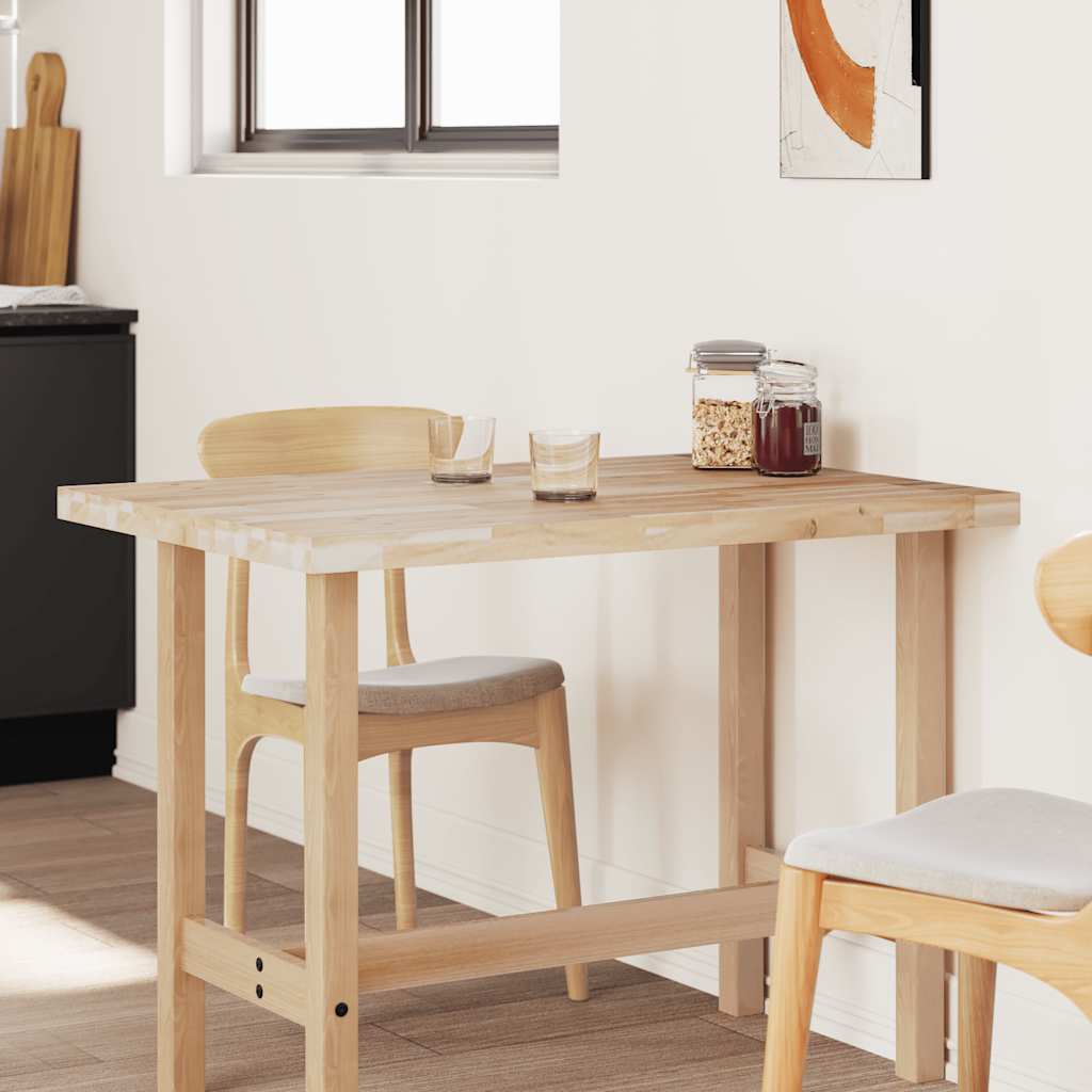 Table Top Rectangular 100x70x4 cm Solid Wood Acacia