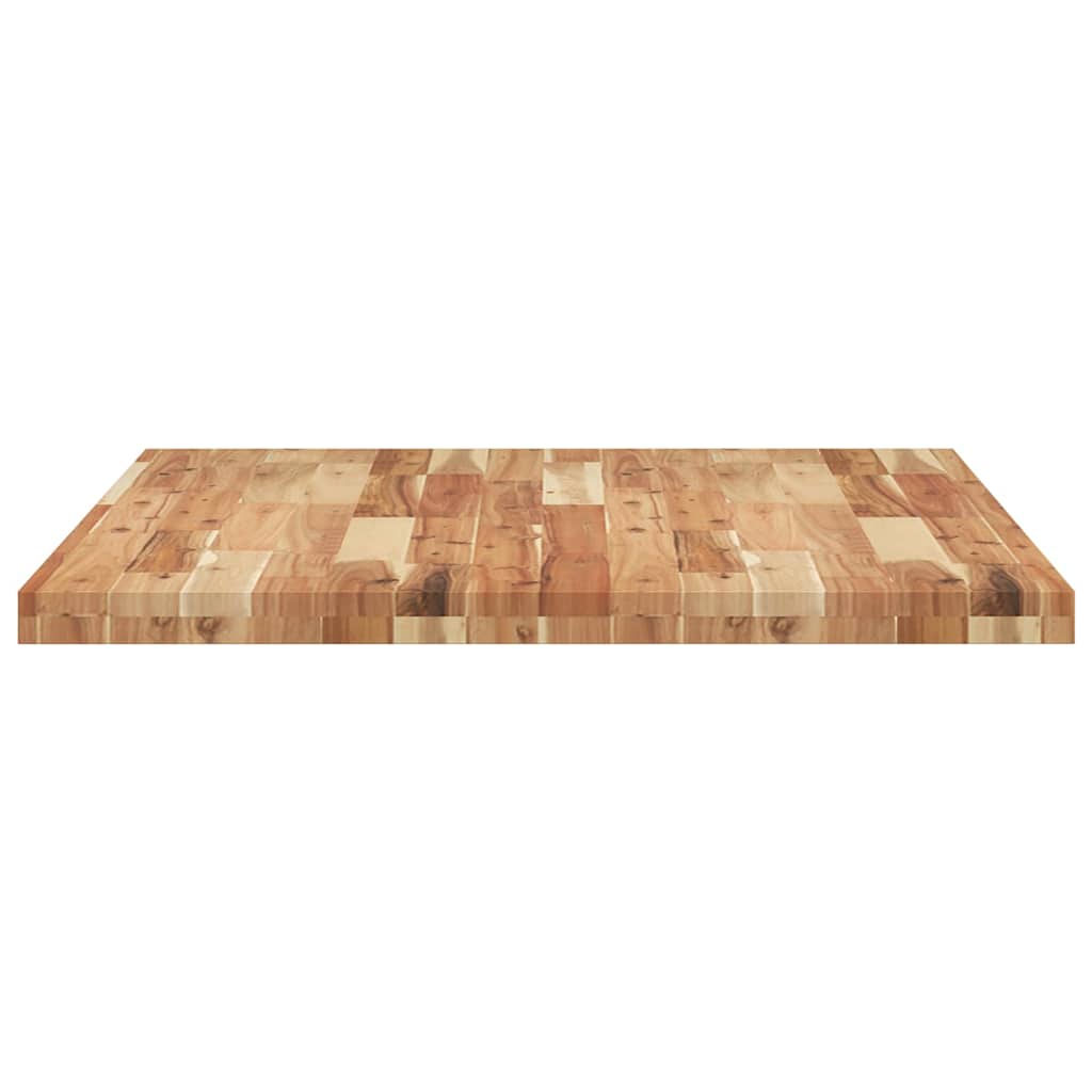 Table Top Rectangular 100x80x4 cm Solid Wood Acacia