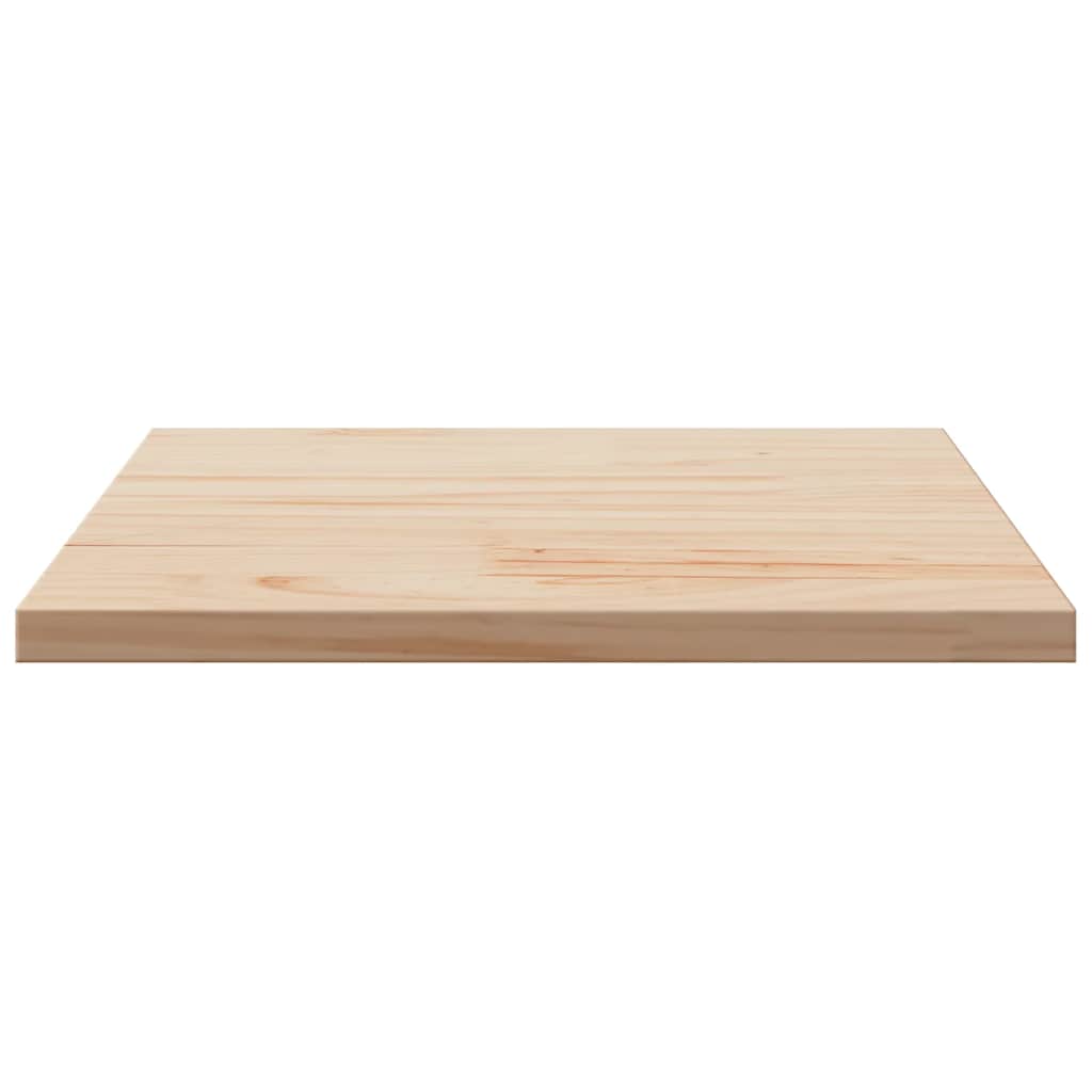 Table Top 50x50x1.7 cm Square Solid Wood Pine