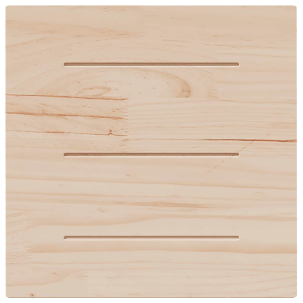 Table Top 50x50x1.7 cm Square Solid Wood Pine