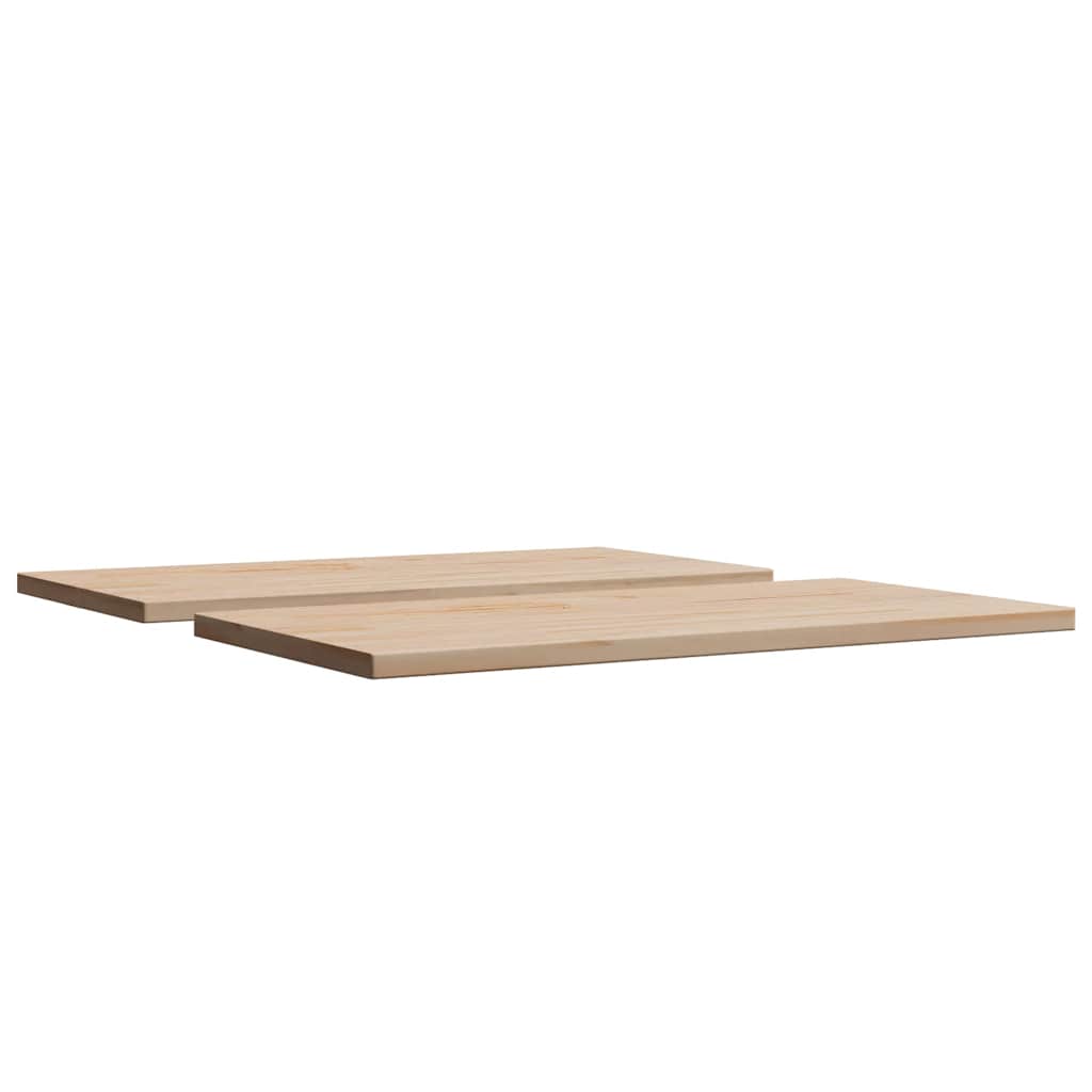 Table Tops 2 pcs 90x45x2.5 cm Rectangular Solid Wood Pine
