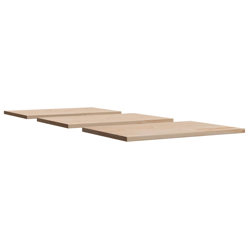 Table Tops 3 pcs 80x47x2.5 cm Rectangular Solid Wood Pine