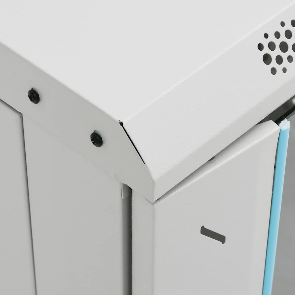 Network Cabinet with Storage Grey 600 x 600 x 1000 mm Steel