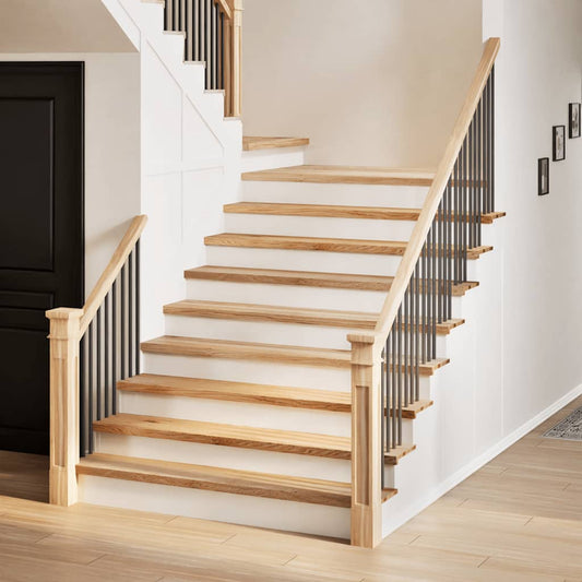 Stair Treads 12 pcs Untreated 120x30x2 cm Solid Wood Oak