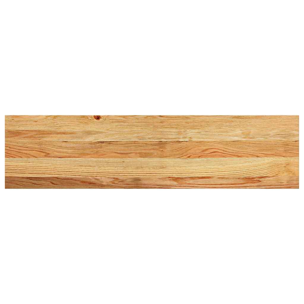 Stair Treads 4 pcs Light Brown 100x30x2 cm Solid Wood Oak