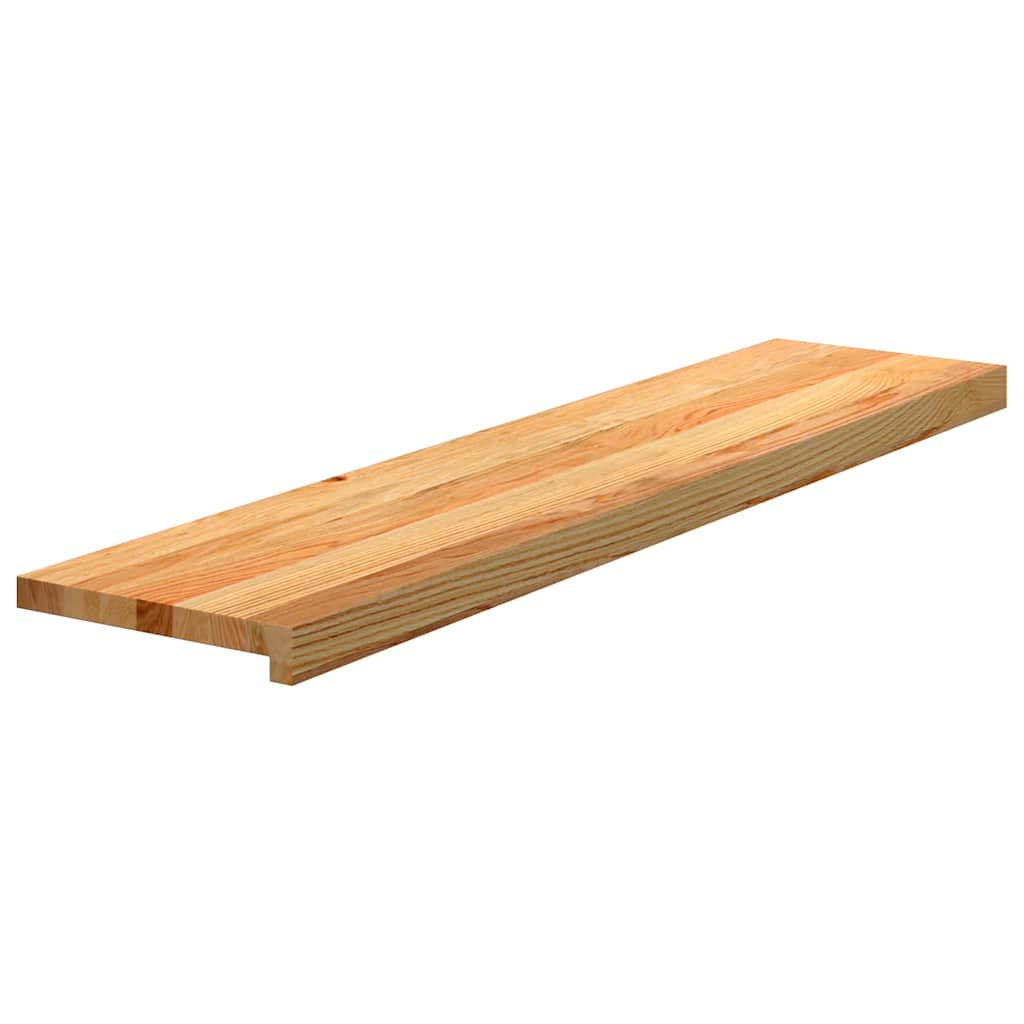 Stair Treads 16 pcs Light Brown 110x30x2 cm Solid Wood Oak
