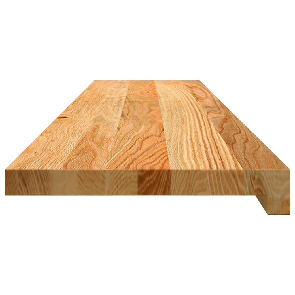 Stair Treads 20 pcs Light Brown 110x25x2 cm Solid Wood Oak