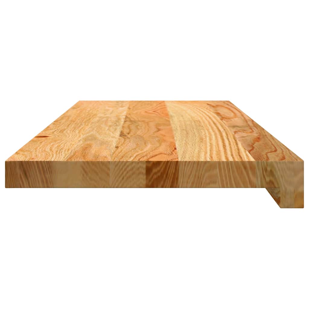 Stair Treads 20 pcs Light Brown 70x30x2 cm Solid Wood Oak