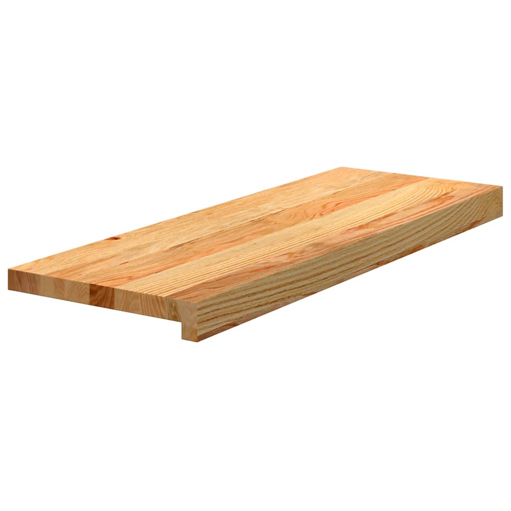 Stair Treads 20 pcs Light Brown 70x30x2 cm Solid Wood Oak