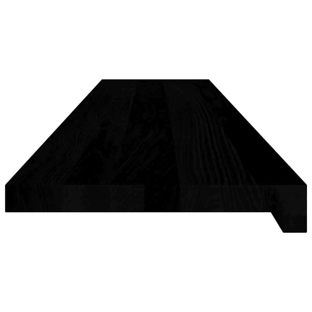 Stair Treads 4 pcs Brown Black 120x25x2 cm Solid Wood Oak