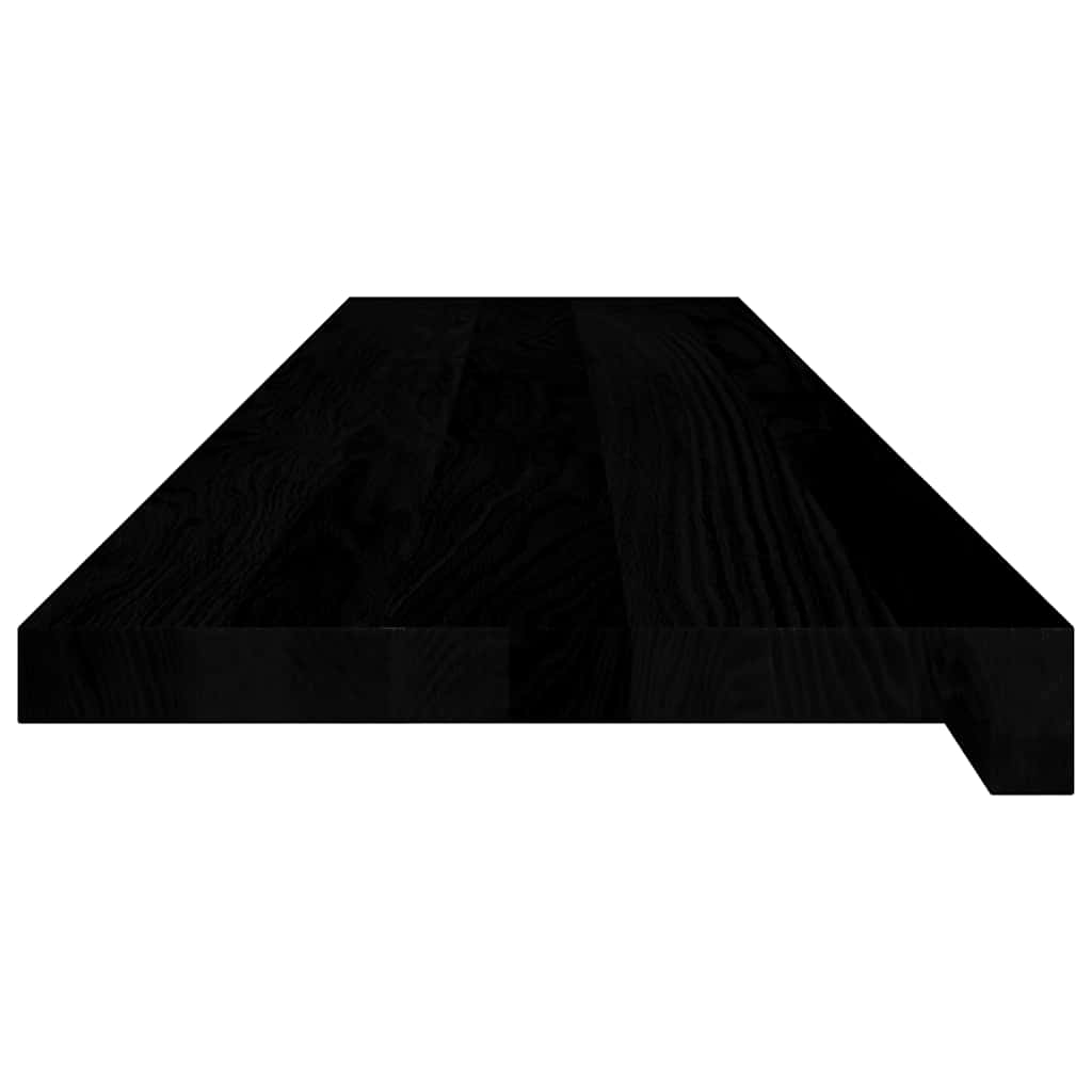 Stair Treads 8 pcs Brown Black 110x25x2 cm Solid Wood Oak
