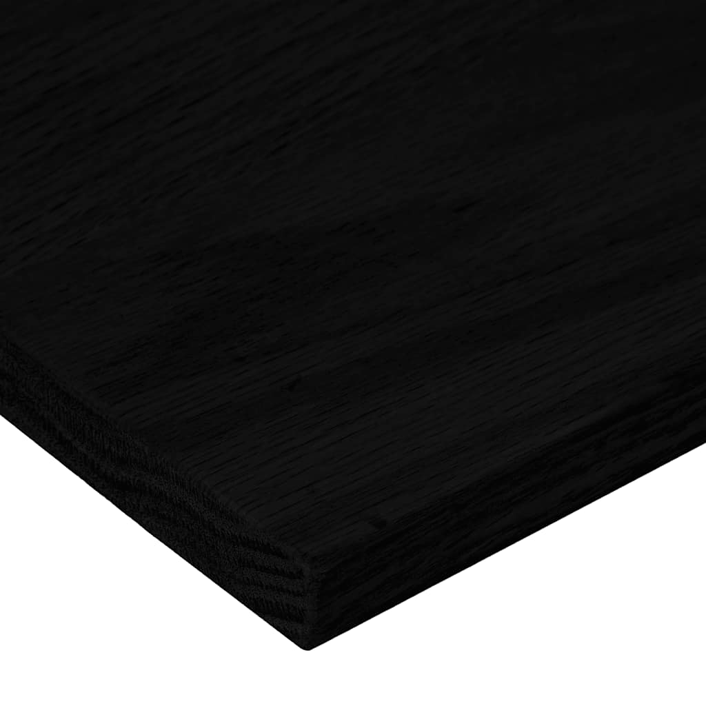Stair Treads 8 pcs Brown Black 100x30x2 cm Solid Wood Oak