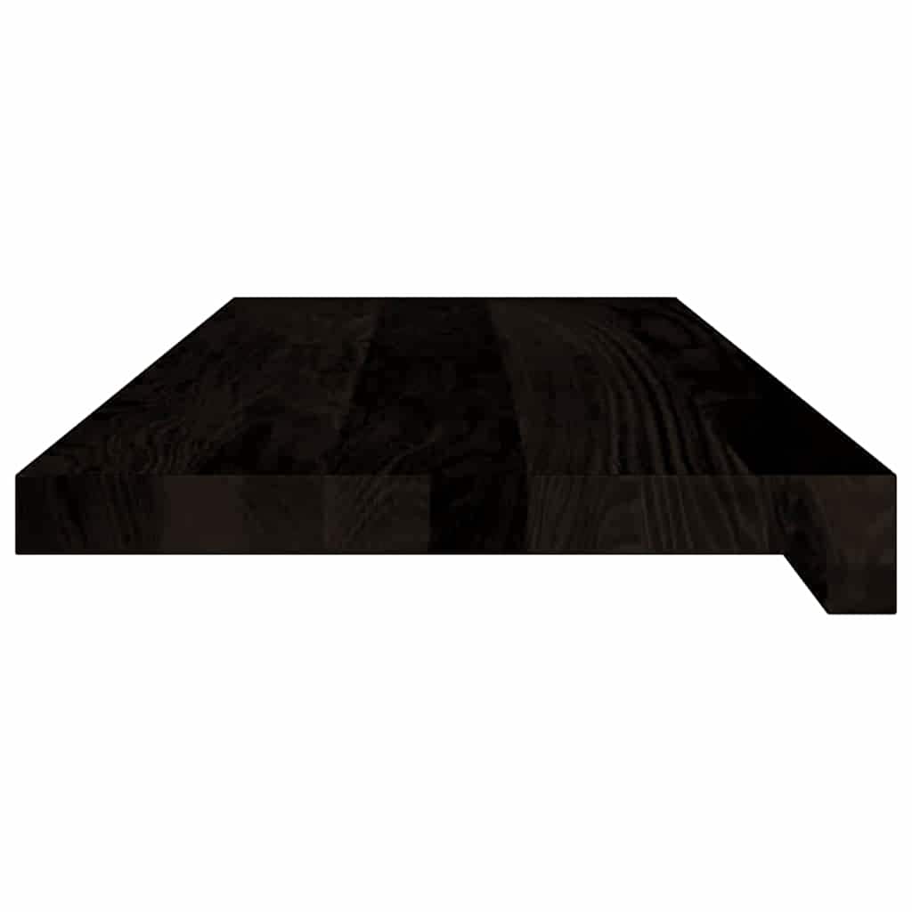 Stair Treads 16 pcs Brown Black 70x25x2 cm Solid Wood Oak