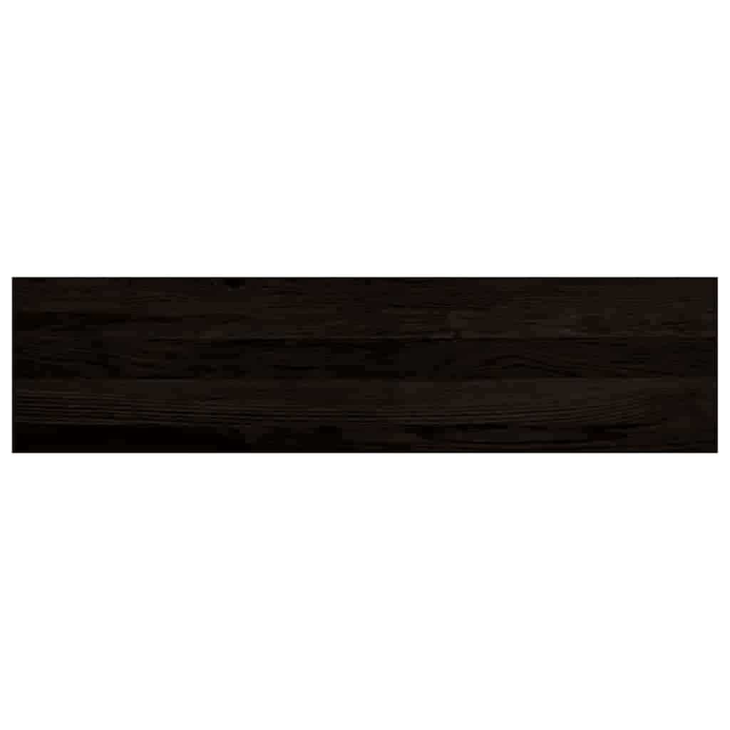 Stair Treads 16 pcs Brown Black 100x25x2 cm Solid Wood Oak