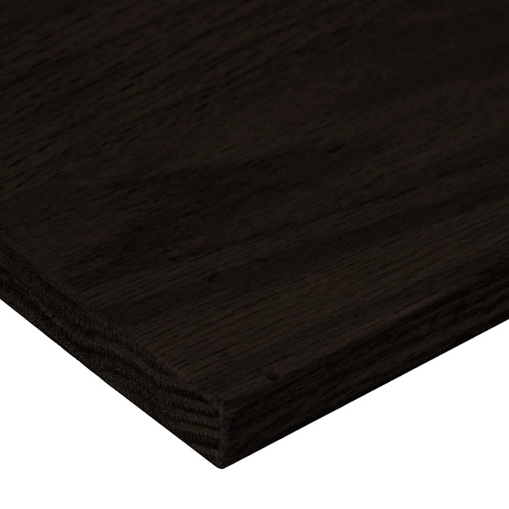 Stair Treads 16 pcs Brown Black 100x25x2 cm Solid Wood Oak