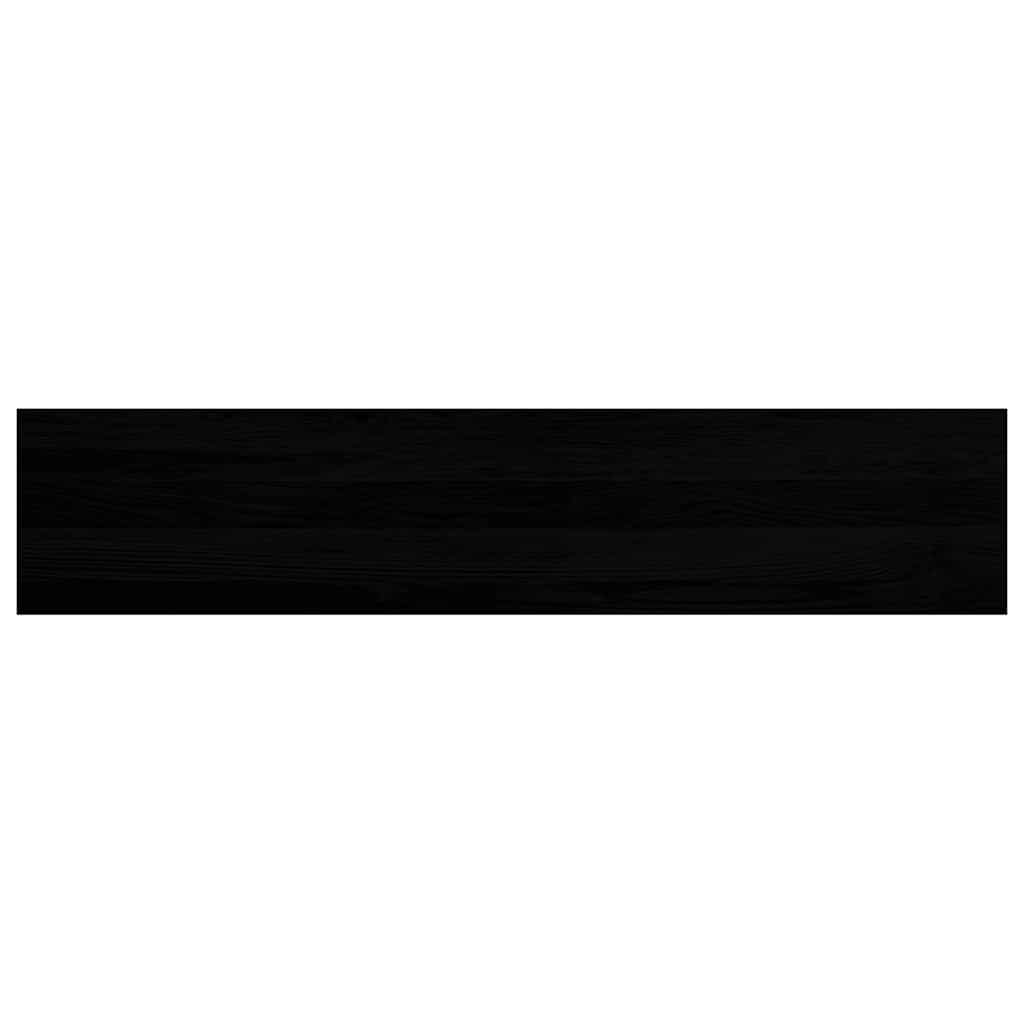 Stair Treads 20 pcs Brown Black 120x30x2 cm Solid Wood Oak