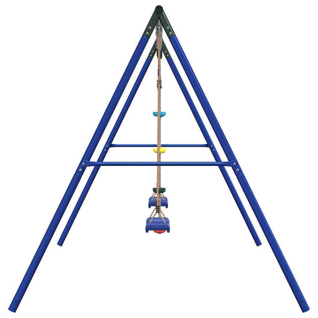Outdoor Swing Set with Swings and Disc Swing
