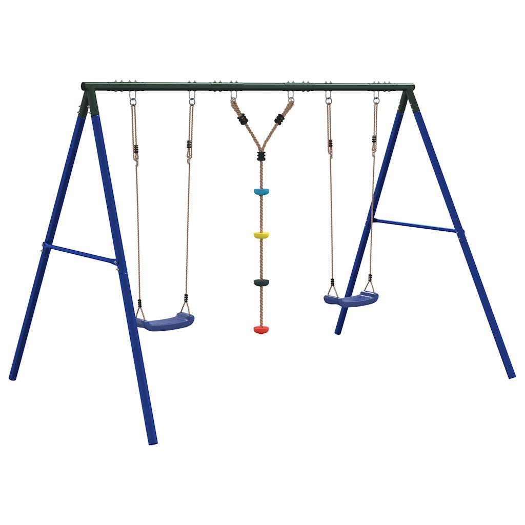 Outdoor Swing Set with Swings and Disc Swing