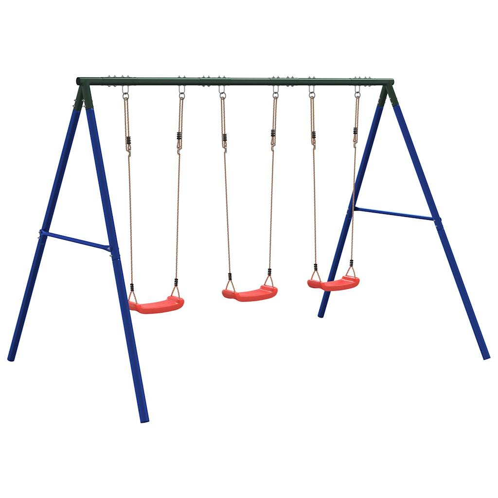 Outdoor Swing Set with 3 Swings