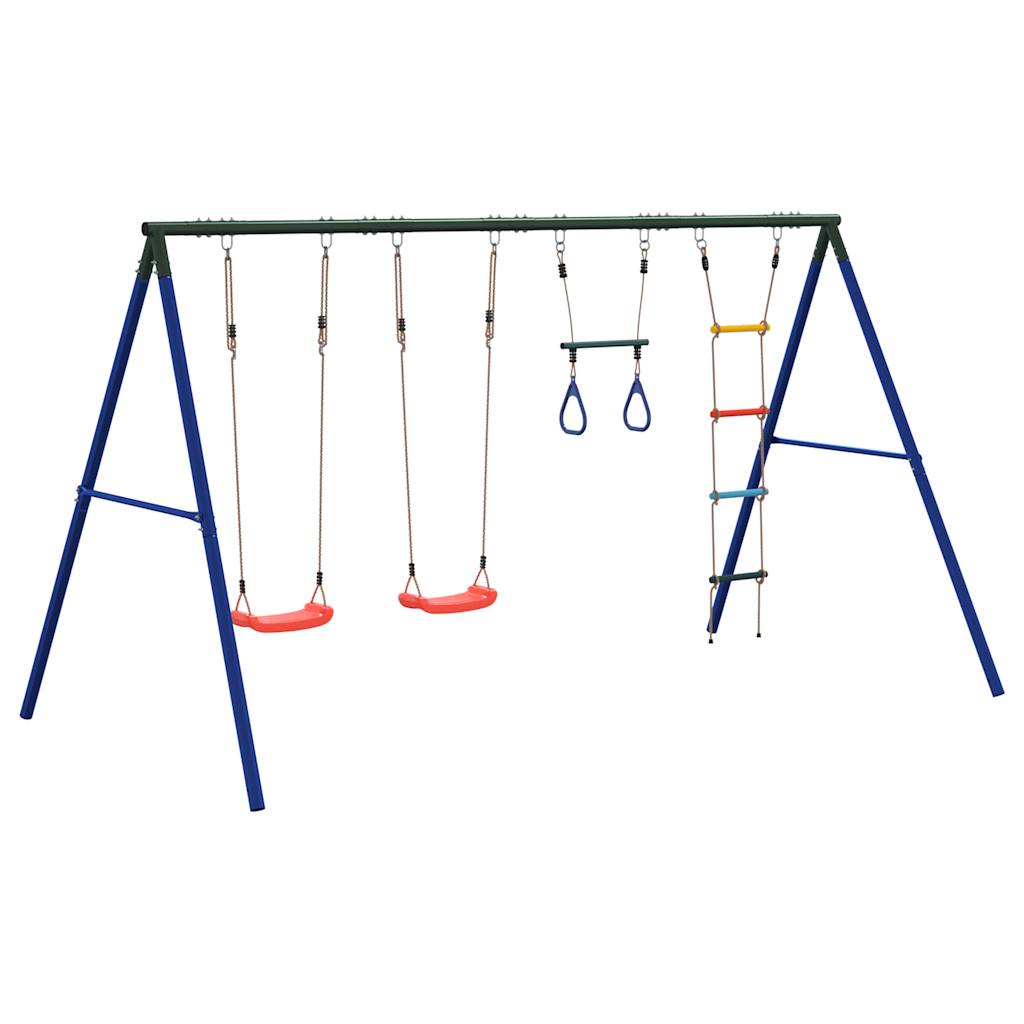 Outdoor Swing Set with Swings. Trapeze. Ladder