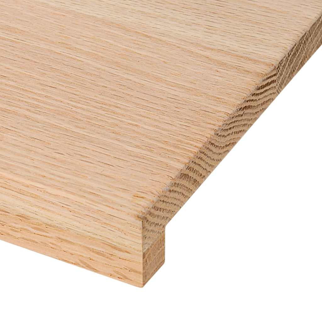 Stair Treads 2 pcs Untreated 90x30x2 cm Solid Wood Oak