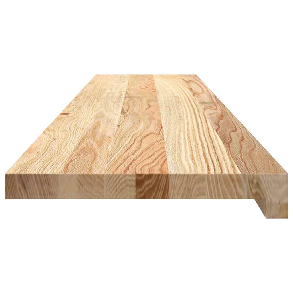Stair Treads 2 pcs Untreated 120x30x2 cm Solid Wood Oak