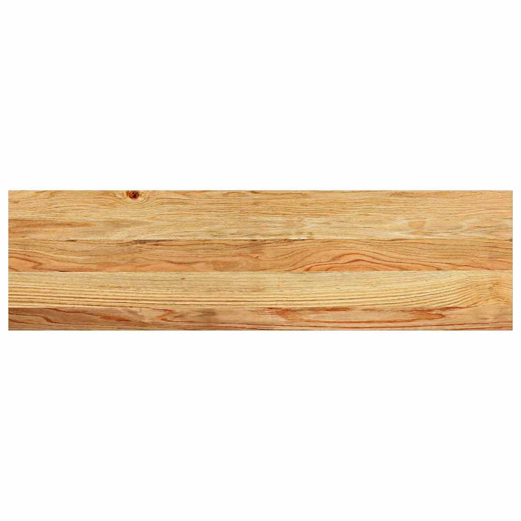 Stair Treads 2 pcs Light Brown 90x25x2 cm Solid Wood Oak