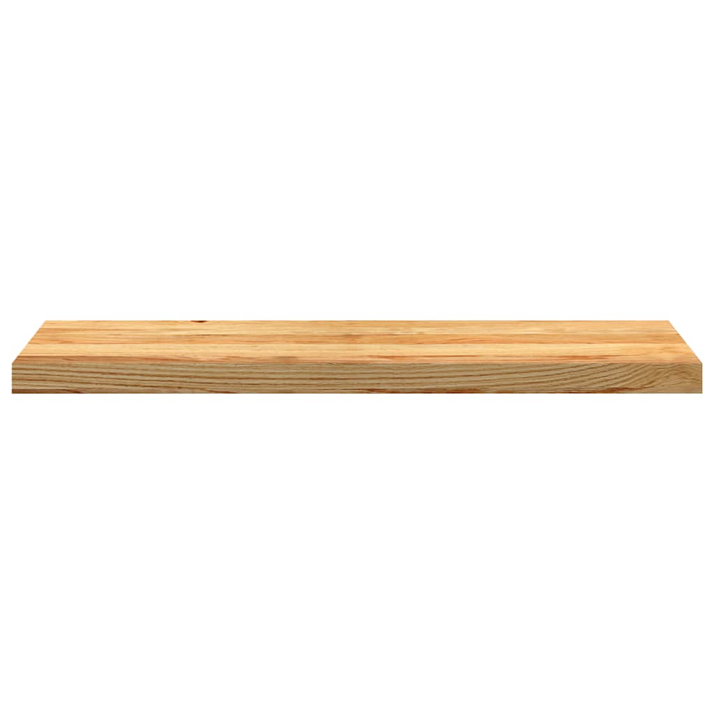 Stair Treads 2 pcs Light Brown 90x30x2 cm Solid Wood Oak