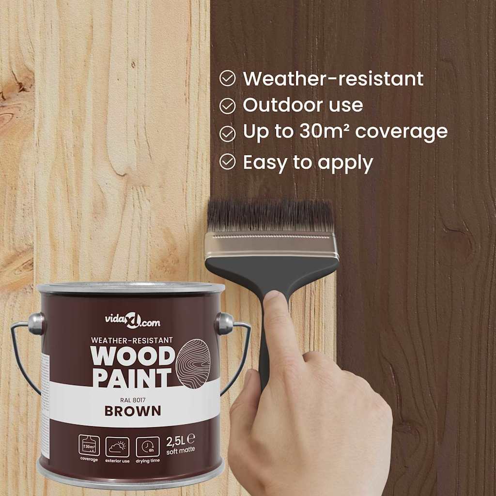 Wood Paint Black 2.5 L Wall Print