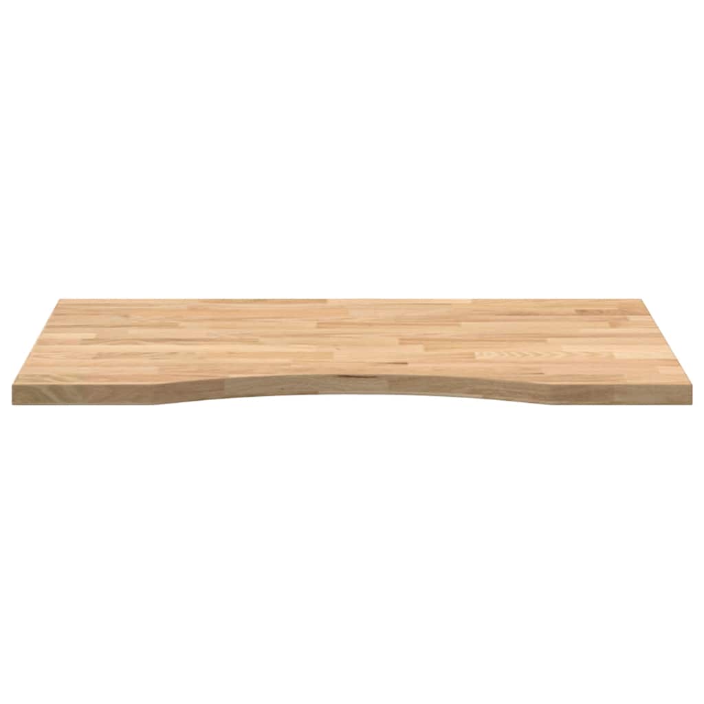 Desk Top Untreated 80x60x2,5 cm Solid Wood Oak Rectangular