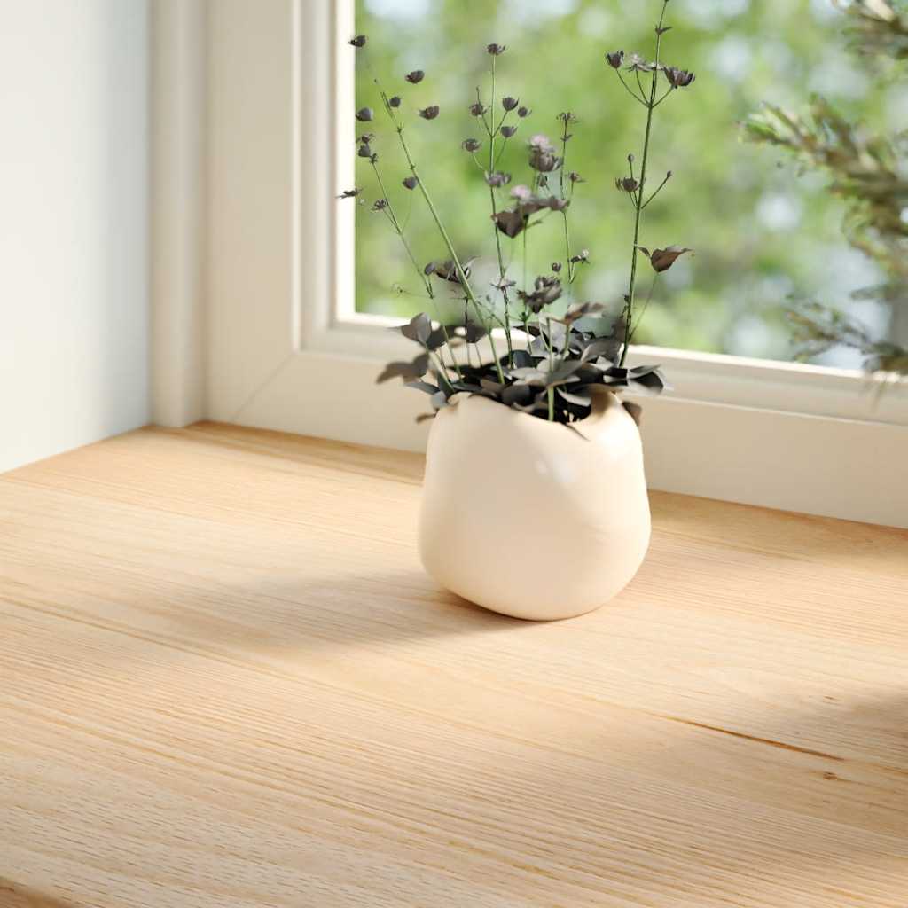 Window Sills 2 pcs Untreated 140x15x2 cm Solid Wood Oak