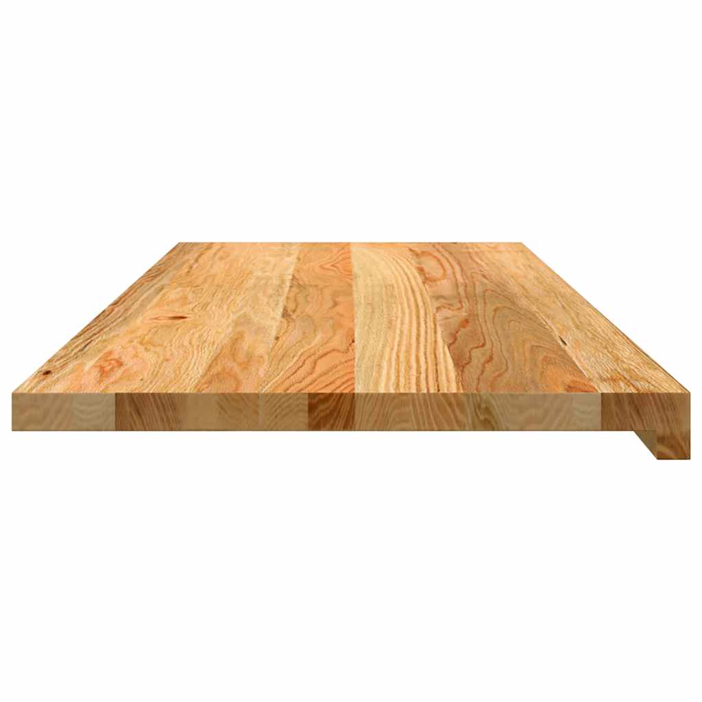 Window Sills 2 pcs Light Brown 100x40x2 cm Solid Wood Oak