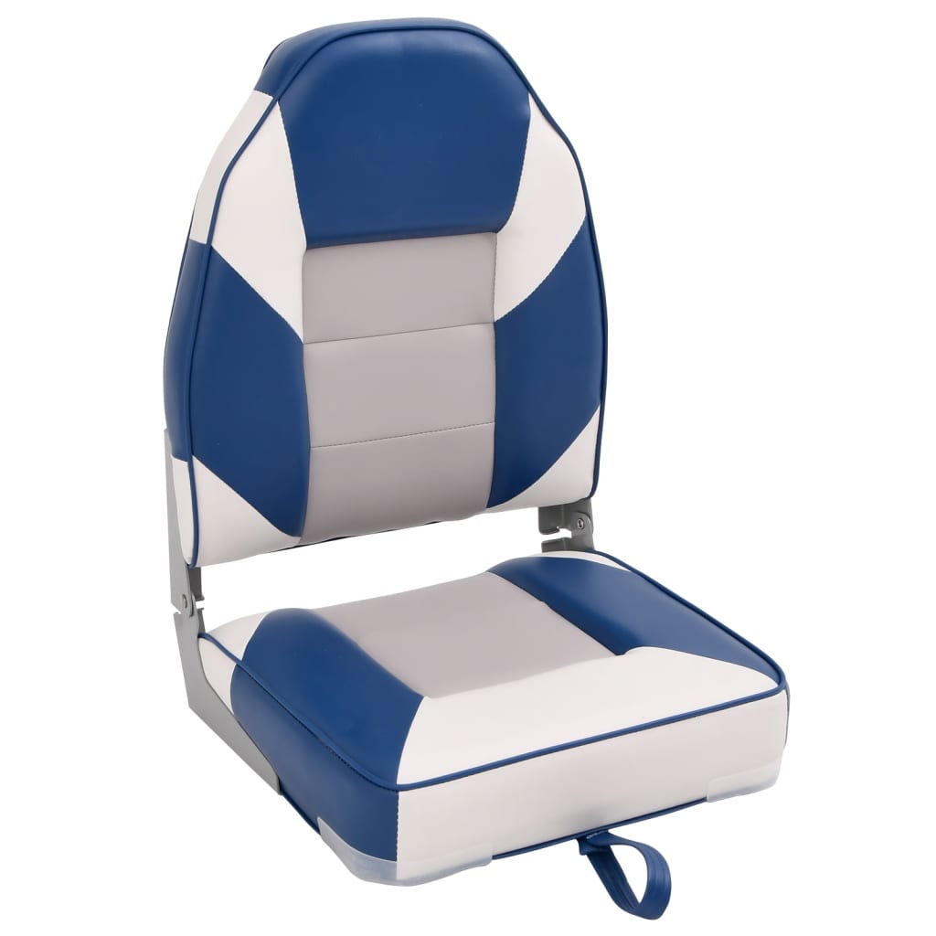 2 Piece Foldable Boat Seat Set High Backrest