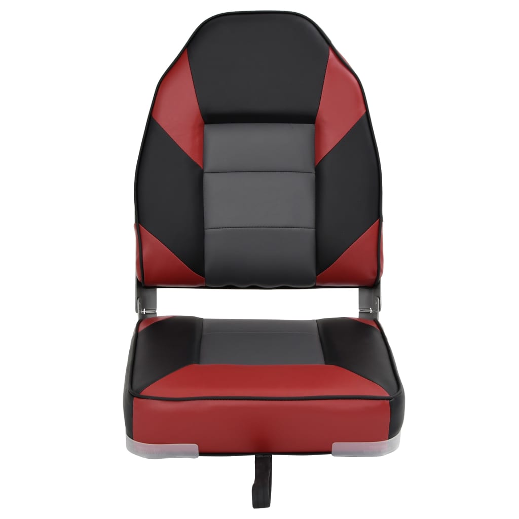 Foldable Boat Seats 2pcs with High Back 39x43x58 cm